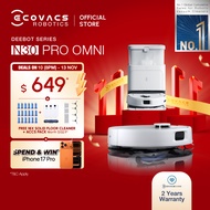 [BEST SALE] ECOVACS DEEBOT N30 PRO OMNI ROBOT VACUUM | 10,000 PA | ZEROTANGLE™ 2.0 | 60°C HOT WATER 