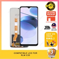 BROSHOP Compatible Lcd For Realm C35 / Narzo 50A Prime ( NO FULL SCREEN ) Skrin Touch Screen With Di