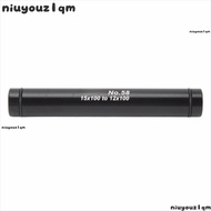 NIUYONI Thru Axle Hub Adapter, Aluminium Alloy Black Front Fork Barrel Shaft, Durable 20mm to 15mm ,