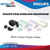 PHILIPS True Wireless EarBuds (Black, Green, Purple, White)