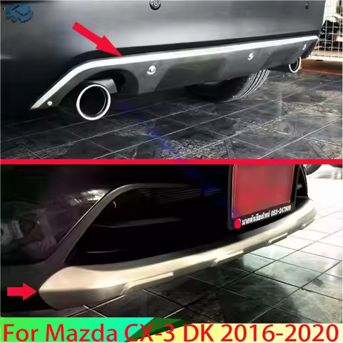 For Mazda CX-3 DK 2016-2020 Car Accessories Stainless Steel Front and Rear Bumper Skid Protector Gua