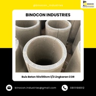 BUIS BETON 50x100cm SETENGAH LINGKARAN COR