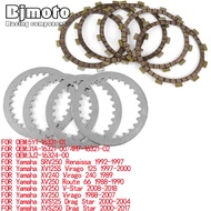 Clutch Friction Disc Plates FOR Yamaha 5Y1-16331-01 31A-16321-00/4H7-16321-02 3J2-16324-00 SRV 250 R
