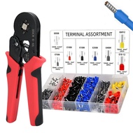 Tube Terminal Crimping Tools Ferrule Crimping Pliers HSC8 6-4 0.25-10mm² 23-7AWG Electrician Clamp S
