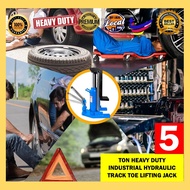 5 Ton Heavy Duty Industrial Hydraulic Track Jack / Toe Jack | Head Capacity: 5 Ton, Toe Capacity: 2.