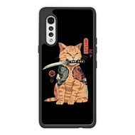 Case Casing LG Velvet V60 V50 V40 V30 G8x G8 G7 G6 Q7 Cat Samurai Japan AE0638 Hardcase S5