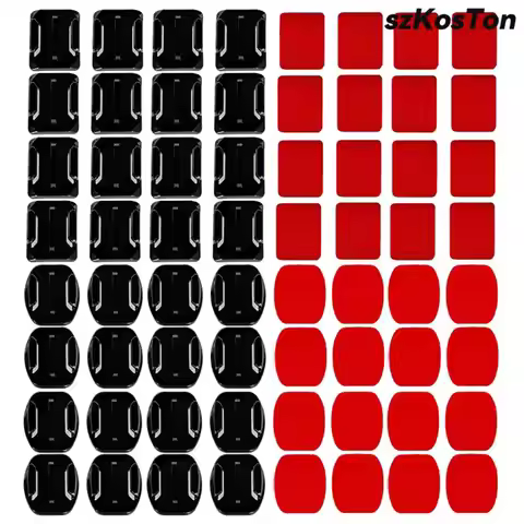 Adhesive Mounts Sticker Mount Set For GoPro Hero 11 10 9 8 Insta360 X3 Xiaomi Yi 4K SJCAM DJI Action