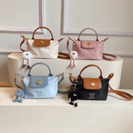 Female Bag 2024 New Style Longxiang Bag MINI Hand Carry Diagonal Dumpling Bag MINI Mobile Phone Bag Lightweight Dumpling Bag