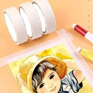 6 Rolls Mix-Size White Masking Tape Paper Roll For Safe Wall Painting, Office, Labeling, Edge Finish