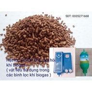 1 kg hạt lọc khí bình bioga.Oxit sắt 3 ( Fe2O3 ) dạng viên khử mùi H2S trong khí biogas