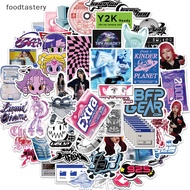 FTY  53PCS Y2K Girls VSCO 90s Harajuku Style Vintage Stickers Cute Aesthetic Decal Diary Motorcycle Laptop Scrapbook Toy Sticker FTY