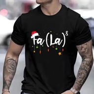 2026时尚 2026Fa (la)8 Funny Christmas Santa Men T-shirt Fashion Christmas Holiday Party Shirt Short Sl