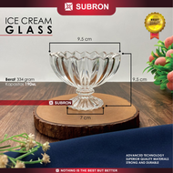 SUBRON Ice Cream Glass 130ml Gelas Mangkok Cangkir Kaca Tebal Es Krim Buah Dessert Elegan