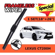 NEW CAR WIPER LEXUS CT200H 2011-2016 WIPER 1SET (18"+26") WIPER KERETA CT200H