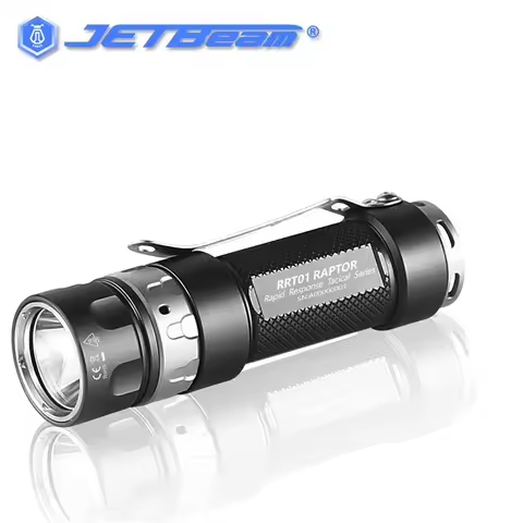 NEW Jetbeam RRT01 Raptor Stepless Dimming EDC Tactical Flashlight with Micro-USB Rechargeable 18350