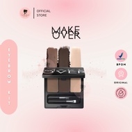 MAKE OVER - Eye Brow Definition Kit 6.9gr - Eye Brow Palette - Equipped with Concealer & 2 Eyebrow C