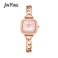 Lovito Luxury Watch For Woman Rose Gold Chains Seiko Stainless Watch Ladies Relo Mother's Day Gift