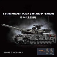 Military Series Building Bloc Model War Leopard 2A7 Heavy Tank Bric Sets Ww2 Creative Toys For Boys