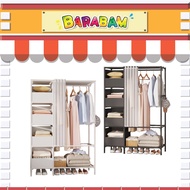 Barabam [Per Pcs] Clothes Organisation Storage Rack Cabinet Clothes Rack Bedroom Furniture Cupboard 