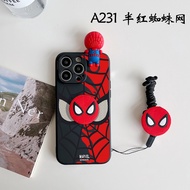 Samsung Galaxy5 2017 J7 Pro J7 Plu J5 Pro Js J7 Max J Me ON5 2016 Cute Cartoon Spider-Man Spider Man Phone Case With Doll and Holder Lanyard