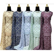 Kain Pasang SB Line Bidang 45 (Songket Printed) D#2 - Dark Blue, Mint Green, Dark Maroon, Nude Soft Yellow, Baby Blue