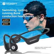 SOUNDIVY-X7 IPX8 Swimming Bone Conduction Earphones Bluetooth 5.4/32 Memory Swimming/Running/Cycling