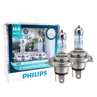 หลอดไฟหน้ารถยนต์ Philips H7 H4 12V 55W ฮาโลเจน เพิ่มความสว่างสูงสุดถึง 150% 200% ของแท้จากโรงงาน