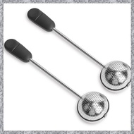 (OYBE) Long Handle Twisting Tea Ball 2Pcs Tea Ball Infuser for Loose Tea Reusable Loose Leaf Tea Ste