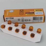 PHILIPS PHILIPS WY5W T10 12V Amber Rearview Mirror Side Steering Bulb 12396NACP