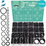 1020pcs Boxed Nitrile Silicone O-Ring Repair Box Fluorine Repair Box Sealing Ring O-Ring Rubber Set 