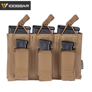 IDOGEAR ยุทธวิธีถุงนิตยสาร Carrier Triple เปิดด้านบน 5.56 กระเป๋าใส่หลายช่อง 3545