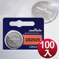 muRata 公司貨 CR2025 / CR-2025 鈕扣型鋰電池(100顆入)