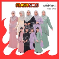 BAJU KURUNG MODEN ADRIANA 4372 SEDONDON PLUS SIZE KIDS TUNANG NIKAH PINK GREEN PURPLE BLACK NUDE