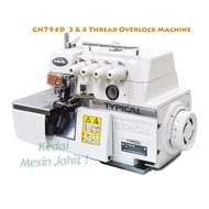 Mesin Jahit Tepi Typical GN794D High speed 3 & 4 Benang