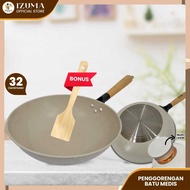 32cm NON-STICK MEDICAL STONE FRYING Wok/Non-Stick Frying Pan
