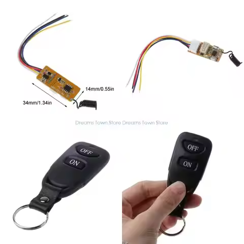 HX6A 5V-12V 1CH 1CH Wireless RF Remote Control Switch Transmitter ON OFF