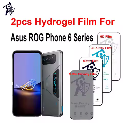 2pcs Matte Screen Protector For ASUS Rog Phone 6 ROG Phone 6D Ultimate Full Cover HD Blueray Anti Sp