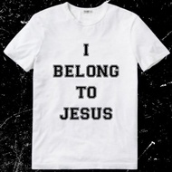 เสื้อยืดคอกลมเสื้อยืด พิมพ์ลาย I Belong To Jesus ศาสนาคริสต์ สําหรับผู้ชาย และผู้หญิง S-5XL