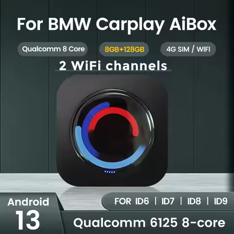 8Core Android Ai Box Wireless CarPlay for BMW Cars ID6 ID7 ID8 ID9 GPS Navigation Support Netflix Yo