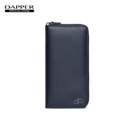 DAPPER กระเป๋าสตางค์ DP Interlock Accordion Long Wallet สีกรมท่า