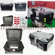 ABS TOP BOX Malaysia Spot 35L 45L High-Capacity Waterproof Box Motorcycle Box Accessories Motor Moto