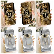 For Huawei Y6p MED-LX9 Case Stylish Letter A-Z Crown Soft Silicon Cover For Huawei Y6p Y6P MED-LX9N 