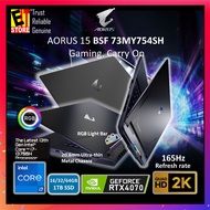 Gigabyte Laptop AORUS 15 BSF 73MY754SH Gaming (I7-13700H/16GB OR 32GB/1TB /15.6" QHD 165HZ/RTX4070 8G/RGB KEY/ W11/BAG)