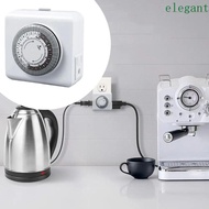 ELEGANT Mechanical Timer, 24-Hour Cycle 30-Minute Intervals Plug-in Timer, Mechanical Switch 15A 125