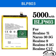 Battery BLP803 For OPPO Realme 7i 8(5G) 9 C17 /Narzo 30 5G RMX3388 RMX3241 Replacement Battery