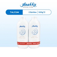 Anakku Baby Talcum Powders Bedak Talkum Bayi 500g x 2 TP500