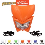 Motorcycle Headlight Headlamp Light Mask 35W 12V For KLX450 250 Dirt Bike Motocross
