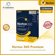 Genuine Norton 360 Premium Antivirus - 10 Devices + VPN and 75GB CLOUD Original