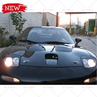 FRP BONNET FOR MAZDA RX7 1993-1996 ST STYLE CARBON FIBER GLASS VENTS HOOD TRIM BODY KIT TUNING PART