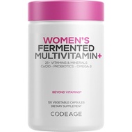 Codeage Women’s Daily Multivitamin, 25+ Vitamins & Minerals, Fermented, Organic Whole Foods, Probiot
